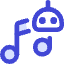 Ai Generate Music Robot Icon from Core Duo Set