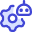 Ai Settings Robot Icon from Core Duo Set
