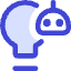 Ai Technology Robot Icon from Core Duo Set