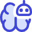 Artificial Intelligence Robot Icon from Core Duo Set