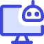 Computer Ai Robot Icon from Core Duo Set