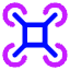 Drone 2 Icon from Core Neon Set