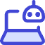 Laptop Ai Robot Icon from Core Duo Set