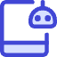 Tablet Ai Robot Icon from Core Duo Set