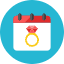Calendar Date Icon from Kameleon Colors Set