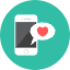 Chat Love Icon from Kameleon Colors Set