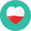Fill Heart Icon from Kameleon Colors Set