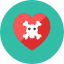 Heart Skull Icon from Kameleon Colors Set