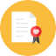 Marriage License Icon from Kameleon Colors Set