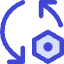 Arrows Sync Settings Nut Icon from Core Duo Set