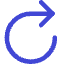 Line Arrow Rotate Right 1 Icon from Core Duo Set