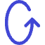 Line Arrow Rotate Vertical Left 1 Icon from Core Duo Set