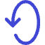 Line Arrow Rotate Vertical Left 2 Icon from Core Duo Set