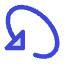 Triangle Arrow Rotate Diagonal Left 1 Icon from Core Duo Set
