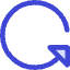 Triangle Arrow Rotate Left 3 Icon from Core Duo Set