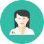 Scientist Woman 2 Icon from Kameleon Colors Set