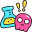 Dangerous Chemical Lab Icon from Stickies Colors - Free Set