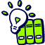 Library Research Icon from Stickies Duo Set