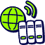 Online Library Icon from Stickies Duo Set