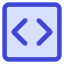 Programming Code Block Icon from Core Duo Set