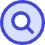 Magnifying Glass Circle Icon from Core Duo Set