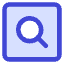 Magnifying Glass Square Icon from Core Duo Set