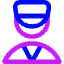 Doorman Guard Icon from Core Neon Set