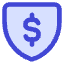 Money Shield Icon from Core Duo Set