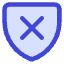 Shield Privacy Protection Off Disable Icon from Core Duo Set