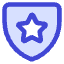 Shield Star Police Badge Icon from Core Duo Set