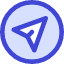 Mail Send Email Message Circle Icon from Core Duo Set