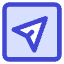 Send Email Square Icon from Core Duo Set