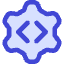 Cog Source Code Gear Icon from Core Duo Set