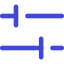 Settings Slider Configuration Horizontal Icon from Core Duo Set