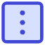 Vertical Menu Square Icon from Core Duo Set