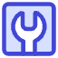 Wrench Square Icon from Core Duo Set
