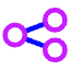 Share Link Solo Icon from Core Neon Set