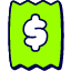 Reciept 1 Icon from Stickies Duo Set