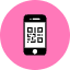 Smartphone Qrcode Icon from Kameleon Pop - Free Set