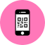 Smartphone Qrcode Icon from Kameleon Pop Set