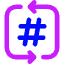 Channel Slack Icon from Core Neon Set