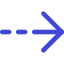 Arrow Dashed Right Icon from Core Duo Set