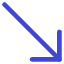 Diagonal Line Arrow Bottom Right Icon from Core Duo Set