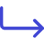 Line Arrow Bend Down Right  Icon from Core Duo Set