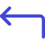 Line Arrow Bend Up Left Icon from Core Duo Set