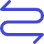 Line Arrow Curvy Both Direction 2 Icon from Core Duo Set