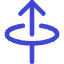 Line Arrow Elipse Up Icon from Core Duo Set