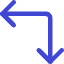 Line Arrow Top Right Corner Icon from Core Duo Set