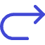 Line Arrow Turn Forward Icon from Core Duo Set