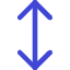 Line Arrow Vertical Icon from Core Duo Set